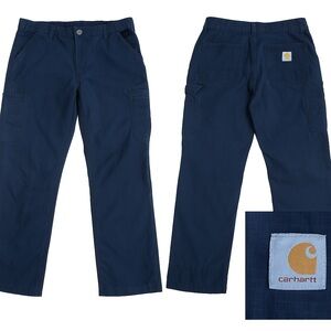 Carhartt Ripstop Cargo Work Pants Men’s 30x26 (Tag 8 Short) Navy
